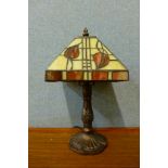 A Tiffany style table lamp