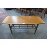 A teak coffee table