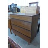 A Meredew afromosia chest of drawers