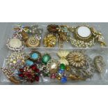 A collection of costume jewellery