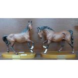 Two Beswick model horses, Spirit of the Wind and Spirit of Freedom