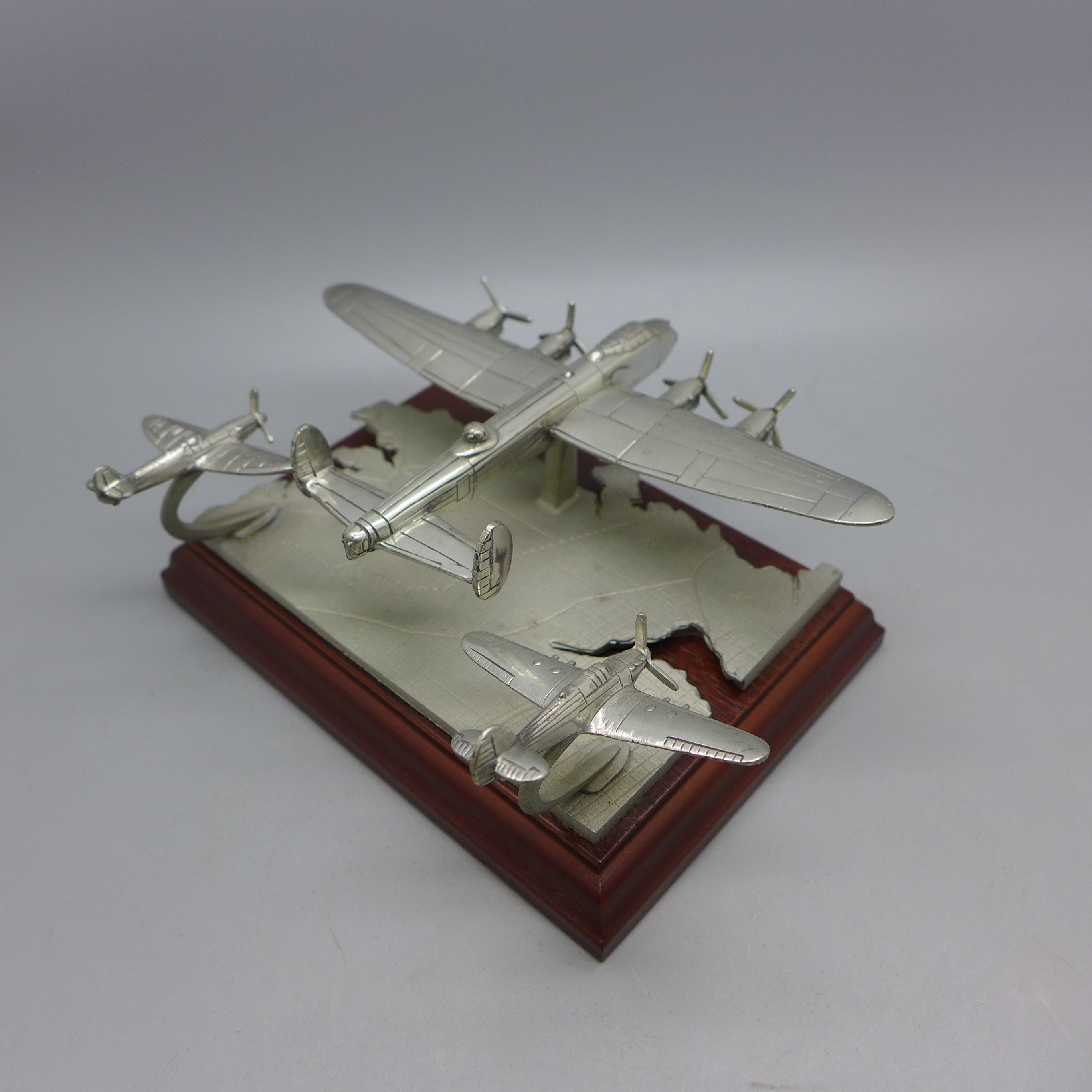 A pewter Battle of Britain Fly Past model, boxed - Image 2 of 3