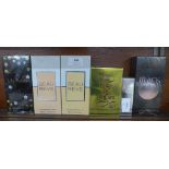 Six boxed perfumes including Black Dusk