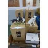 A collection of nine Country Artists Top Dogs figures, boxed