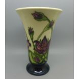 A Moorcroft vase, Pulsatillia, designed by Vicky Lovatt, 15.5cm