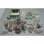 Butterfly costume brooches