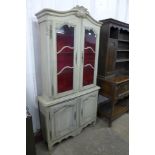 A 19th century style French painted side cabinet