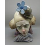 A Lladro figure of a clown