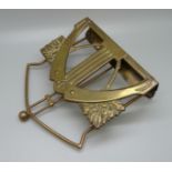 A Jugendstil hanging letter holder