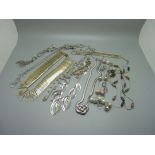 Designer costume jewellery, etc.