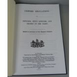 One volume, Uniform Regulations for Officers, Petty Officers and Seamen of the Fleet, first