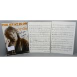 ABBA, autographed sheet music, Agnetha Faltskog