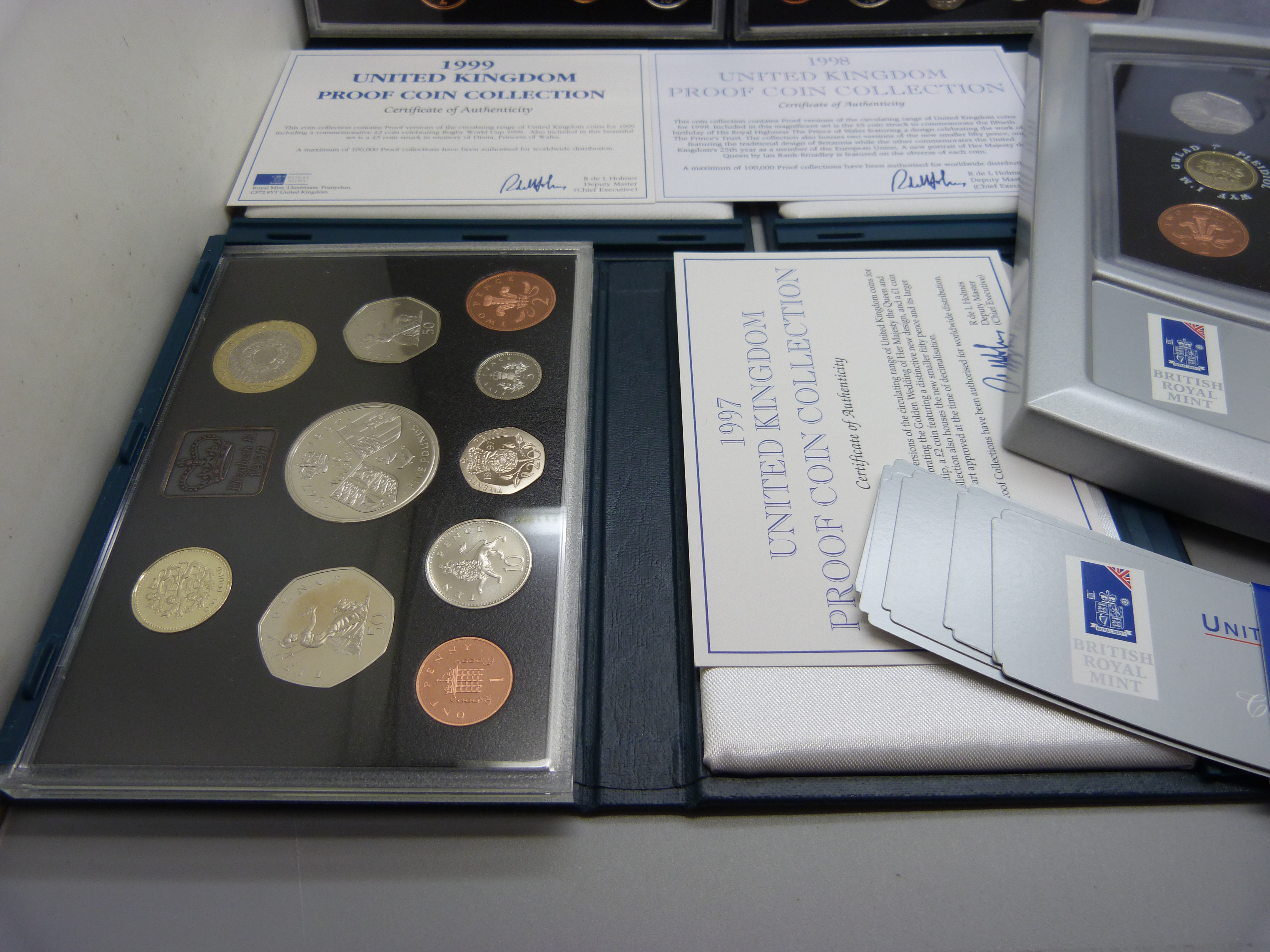 Four UK proof coin sets, 1997, 1998, 1999 and 2000 - Image 3 of 4