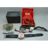 Assorted watches and watch boxes