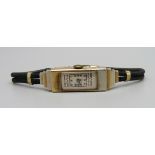 A lady's Art Deco 9ct gold cased Rolex wristwatch