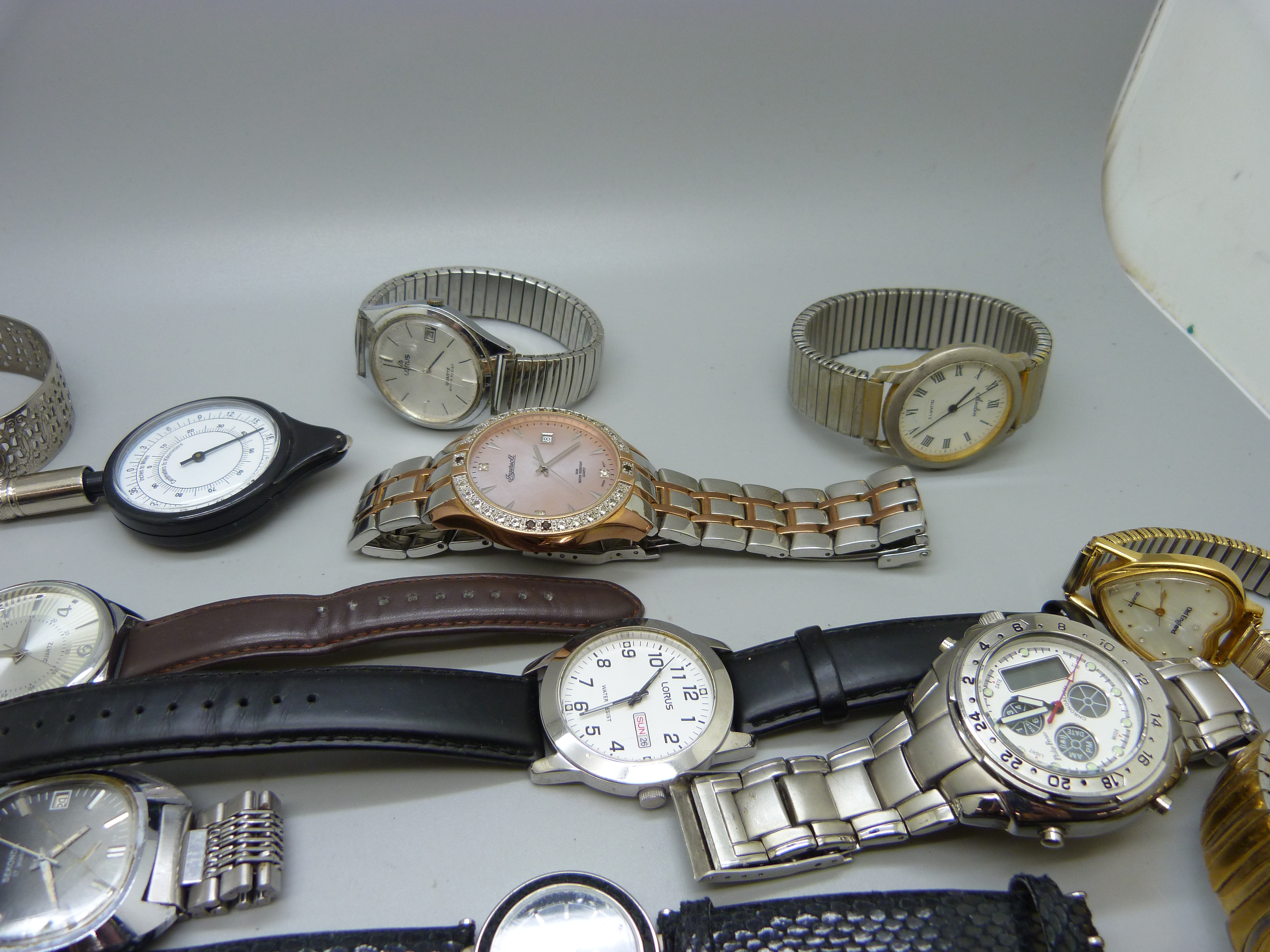 Lady's and gentleman's wristwatches including Sekonda, Ingersoll and Fossil - Image 2 of 4