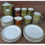 A Poole coffee set - two colourways