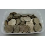 140 GB half-crowns, George VI and Elizabeth II, 2kg weight