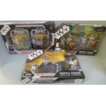 Three Star Wars Battle Packs; Betrayal On Felucia, Arc 170 Elite Squad and Commemorative Tin