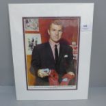 A Bobby Moore autographed cutting