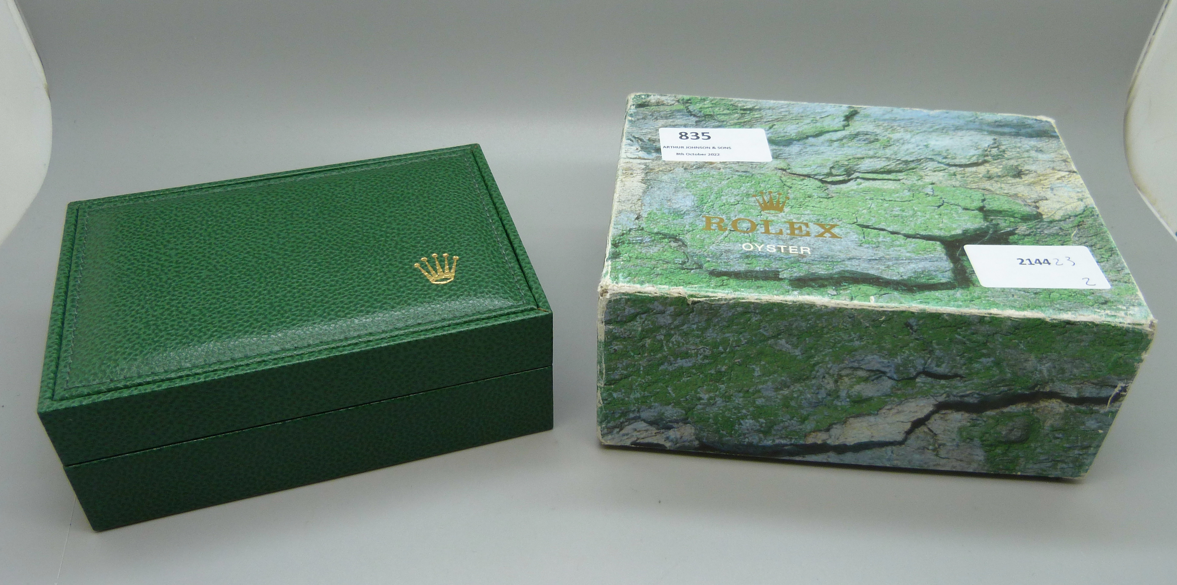 A Rolex Oyster Perpetual Date wristwatch, boxed with papers, lacking crown - Image 14 of 14