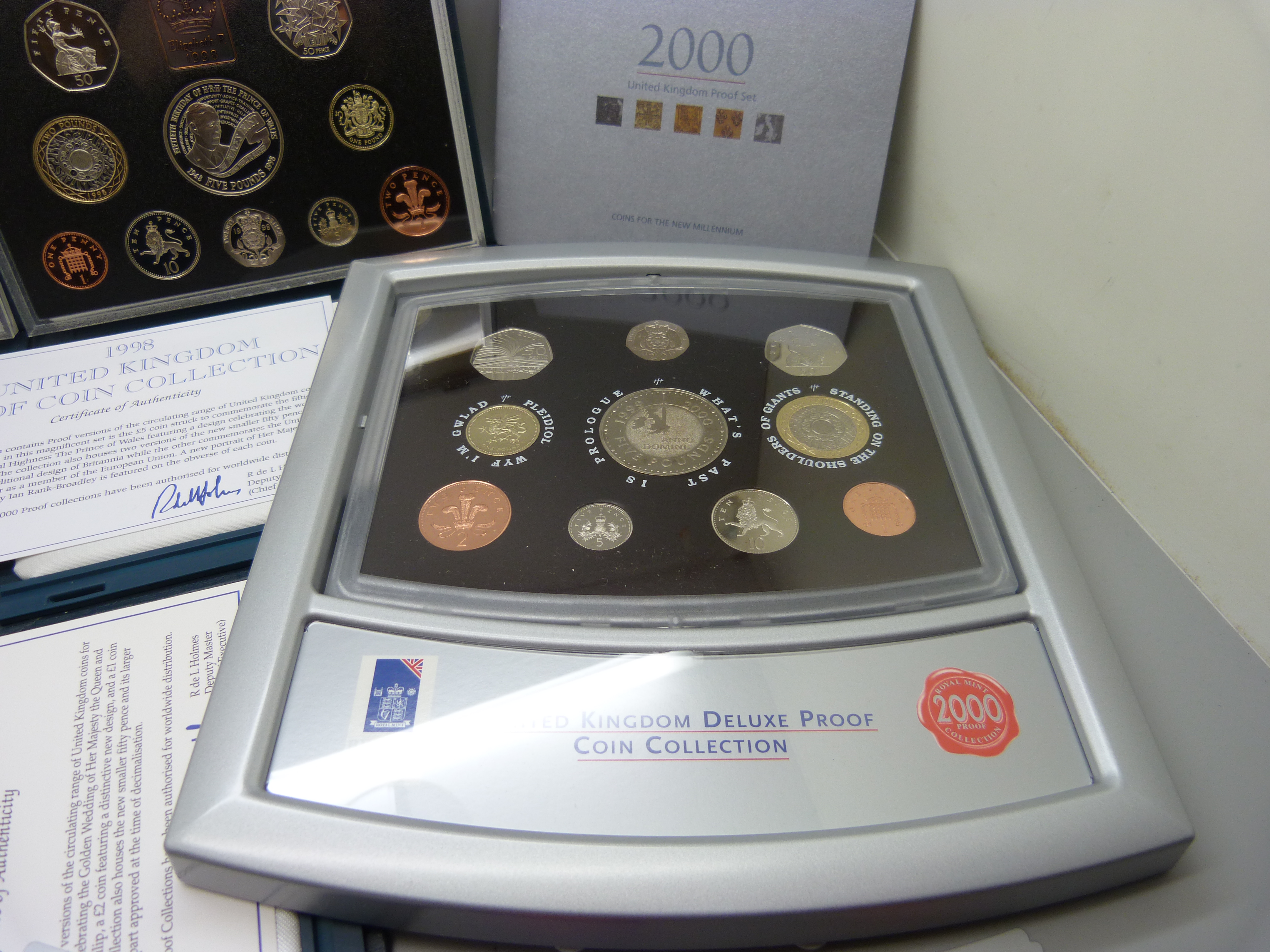 Four UK proof coin sets, 1997, 1998, 1999 and 2000 - Image 4 of 4