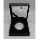 A Royal Mint 2008 Prince of Wales silver proof £5 coin, cased