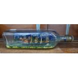 A WWII prisoner of war made ship in a bottle