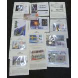 A collection of philatelic numismatic covers, ten £5 coins, seven £2 coins covers and one 50 pence