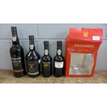 Four bottles of Port including Warre's