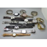 Lady's and gentleman's wristwatches including Sekonda, Ingersoll and Fossil