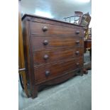 A Regency mahogany chest of drawers