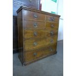 An Edward VII pine eight drawer chest, 92cms h, 87cms w, 32cms d