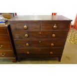 A Regency mahogany chest of drawers