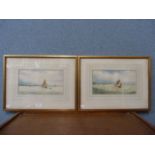 Garmon Morris (Avondale), pair of marine scenes, watercolours, framed