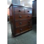 A Victorian mahogany chest of drawers