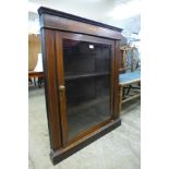 A Victorian inlaid rosewood corner cabinet