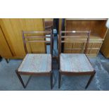 A pair of G-Plan teak dining chairs