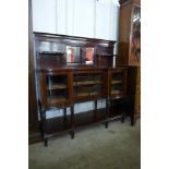 An Edward VII mahogany mirrorback side cabinet