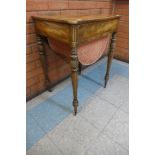 A Regency inlaid mahogany lady's sewing table