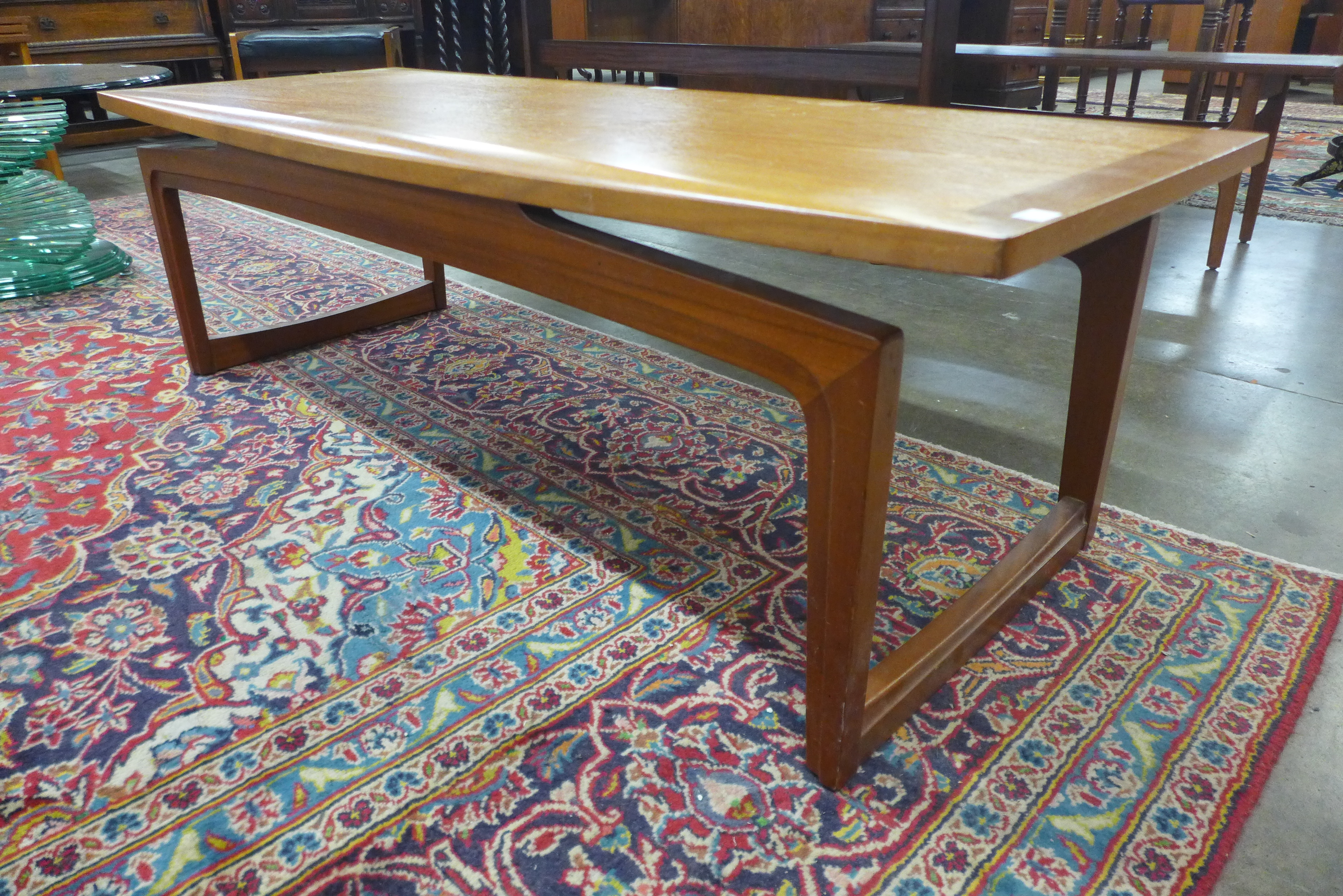 A Remploy teak coffee table