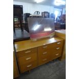 A Stag Concorde light oak dressing table, by John & Sylvia Reid