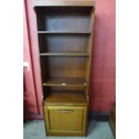 A teak bookcase