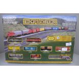 A Bachmann Explorer N scale electric train set, boxed