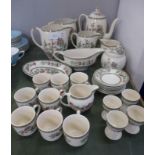 A collection of Indian Tree design china including an eight setting coffee set