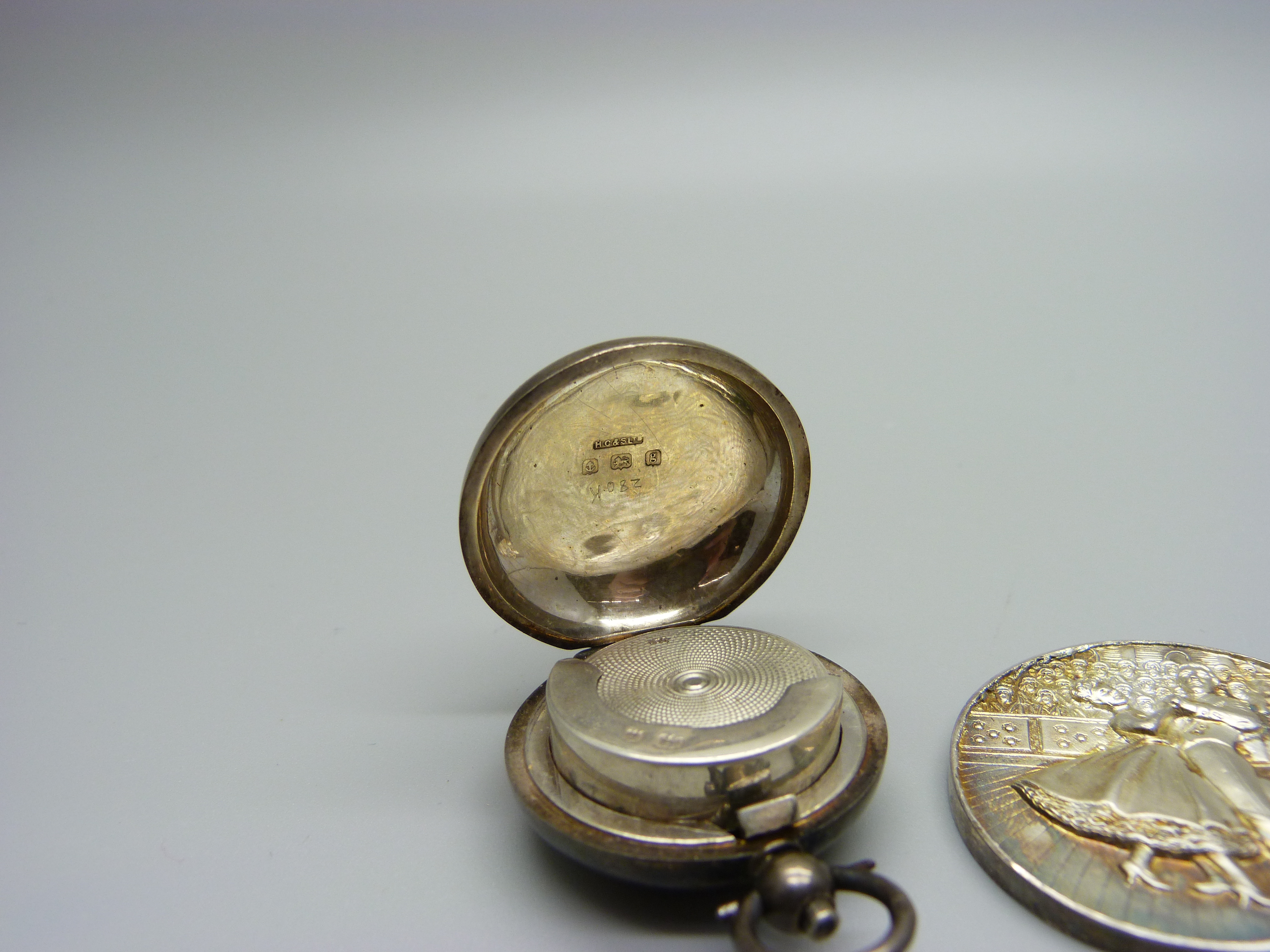 A silver sovereign case, Birmingham 1906, and a silver News of The World Dancing Stars medallion, In - Image 2 of 4