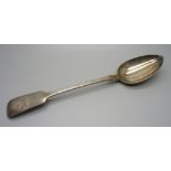 A large William IV silver serving spoon, London 1831, 150g, 30cm