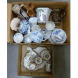 A small coffee service with tray, Colclough tea ware, etc. **PLEASE NOTE THIS LOT IS NOT ELIGIBLE