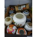 A collection of ginger jars, including Oriental style **PLEASE NOTE THIS LOT IS NOT ELIGIBLE FOR