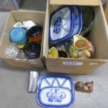 Assorted glass, china, etc. **PLEASE NOTE THIS LOT IS NOT ELIGIBLE FOR POSTING AND PACKING**
